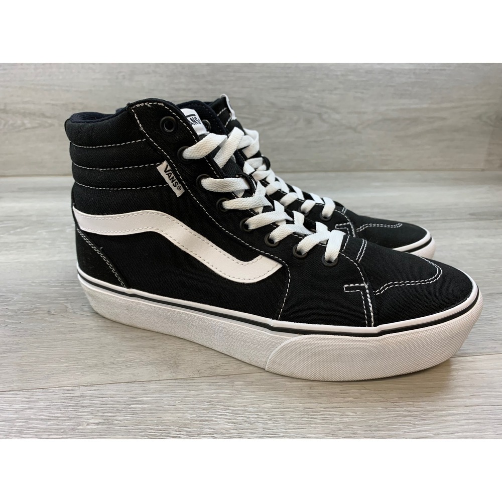 Vans Sk8-Hi Platform 2.0 Black White High Top Sneakers Women's 10 Casual Shoes
